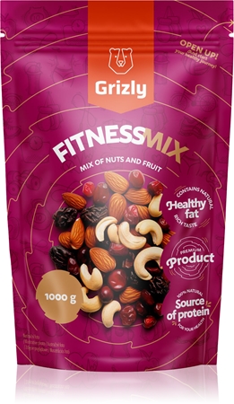 Grizly Fitness směs směs ořechů a sušených plodů