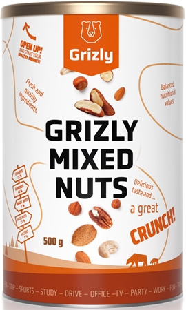 Grizly Směs jader ořechů směs ořechů