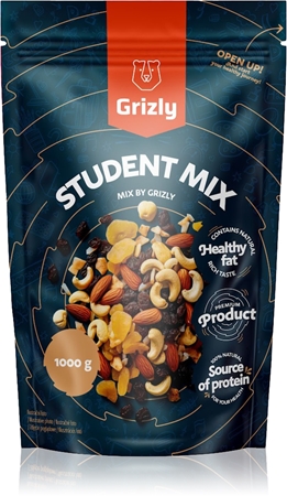 Grizly Studentská směs směs ořechů a sušených plodů