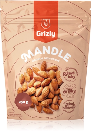 Grizly Mandle natural neloupané ořechy natural