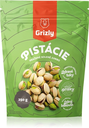 Grizly Pistacje pražené solené orzechy prażone Solony