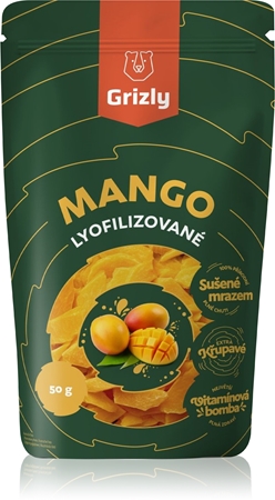 Grizly Mangó lyofilizált fagyasztva szárított gyümölcsök