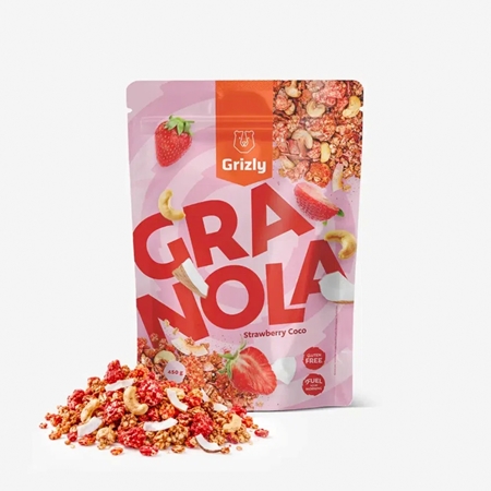 Grizly Granola Strawberry Coco granola bez lepku