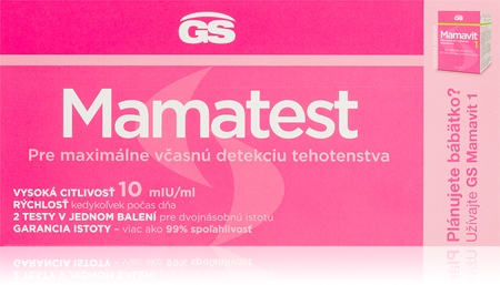 GS Mamatest 10 mIU/ml těhotenský test