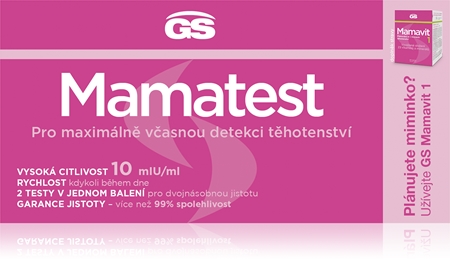 GS Mamatest 10 mIU/ml tehotenský test