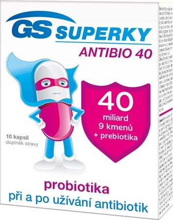 GS Superky Antibio 40 kapsle s probiotiky