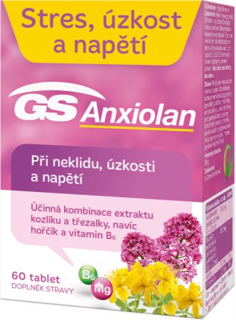 GS Anxiolan tablety na úľavu od stresu a emočný komfort