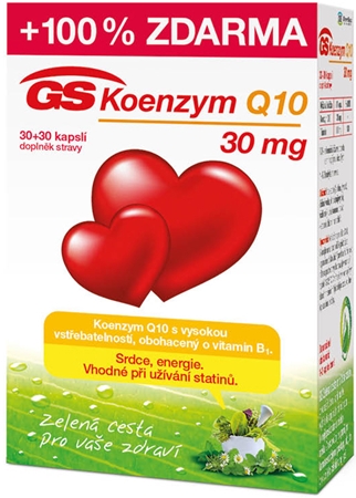 GS Koenzym Q10 30mg kapsle pro zdravé srdce a cévy