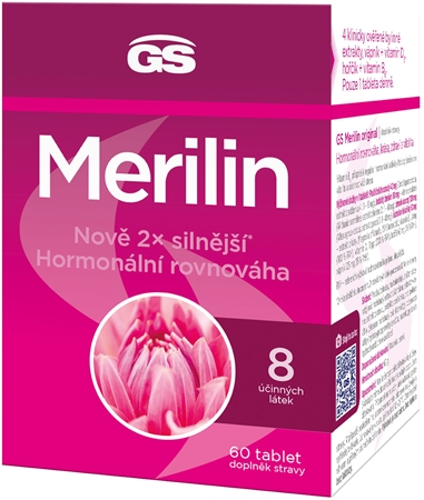 GS Merilin original tablety pro podporu komfortu při menopauze
