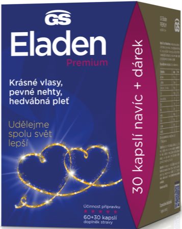 GS Eladen Premium dárkové balení kapsle krásné vlasy, nehty a pokožka