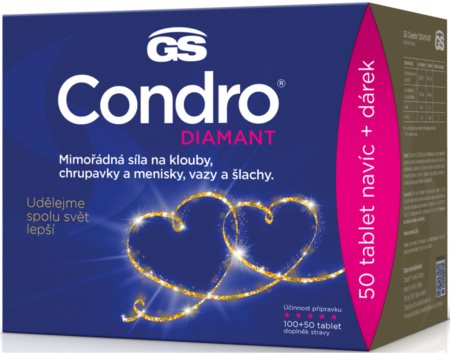 GS Condro Diamant dárkové balení tablety pro výživu kloubů a chrupavek