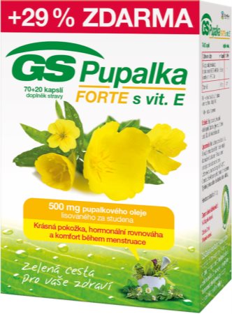 GS Pupalka Forte
 s vitaminem E kapsle krásné vlasy, nehty a pokožka