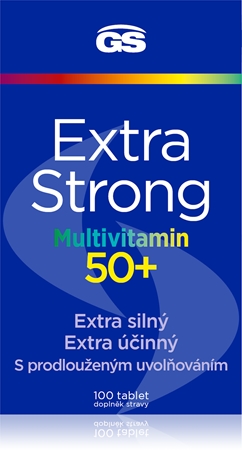 GS Extra Strong Multivitamin 50+ tablety s multivitamínovým komplexom