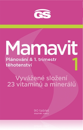 GS Mamavit 1 Plánovanie a 1. trimester tablety pre ženy tehotné, dojčiace alebo plánujúce tehotenstvo