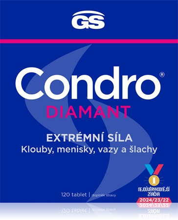GS Condro Diamant tablety pro podporu normálního stavu kloubů