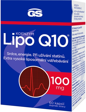 GS Koenzym Lipo Q10 100 mg kapsle pro zdravé srdce a cévy