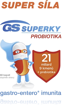 GS Superky probiotika kapsle s probiotiky