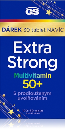 GS Extra Strong Multivitamin 50+ tablety s multivitamínovým komplexem