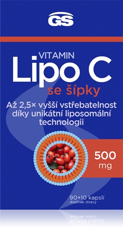 GS Lipo C 500 mg se šípky kapsle pro podporu imunitního systému