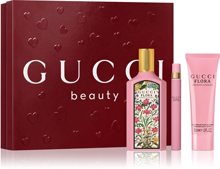 gucci flora gorgeous gardenia woda perfumowana 100 ml   zestaw  