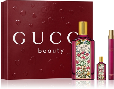 gucci flora gorgeous gardenia intense woda perfumowana 100 ml   zestaw  