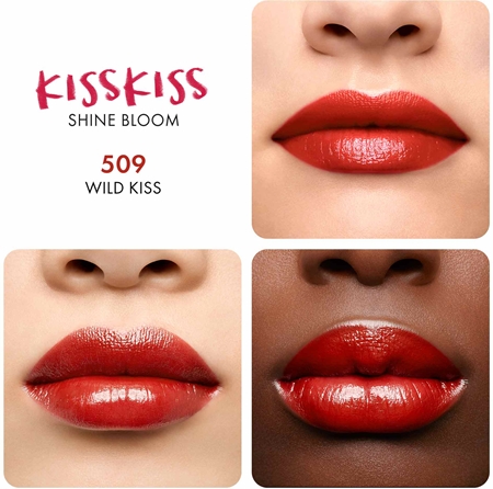 GUERLAIN KissKiss Shine Bloom бляскаво червило