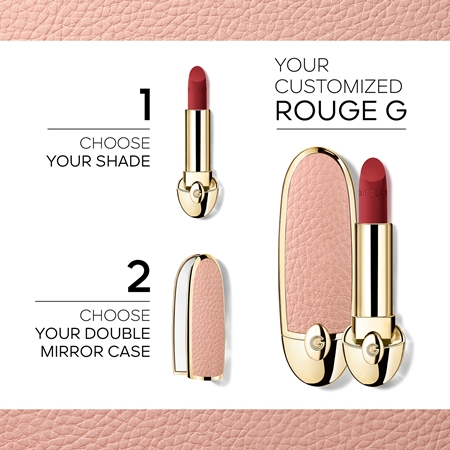 GUERLAIN Rouge G Double Mirror Jewel Case huulipunakotelo mukana peili