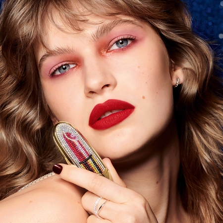 GUERLAIN Rouge G Double Mirror Jewel Case pouzdro na rtěnku se zrcátkem
