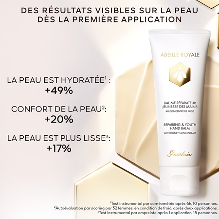 GUERLAIN Abeille Royale Revitalizing Youth Hand Balm crème hydratante revitalisante mains