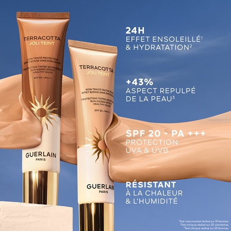 GUERLAIN Terracotta Joli Teint Protecting Tinted Moisturizer fond de tein illuminateur pour un look naturel SPF 20