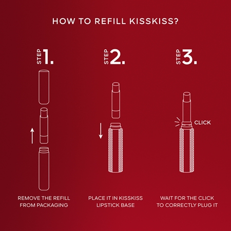GUERLAIN KissKiss Refill Luxurious Lipstick refill