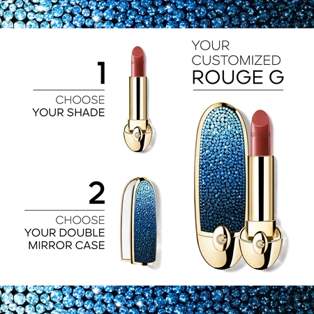 GUERLAIN L'Heure Bleue Double Mirror Jewel Case Lippenstift-Etui mit Spiegel