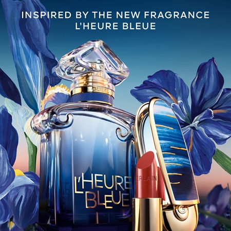 GUERLAIN L'Heure Bleue Double Mirror Jewel Case Lippenstift-Etui mit Spiegel
