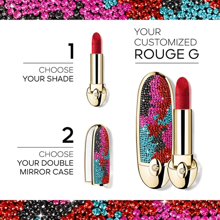 GUERLAIN La Collection Guerlain X Germanier Double Mirror Jewel Case Lippenstift-Etui mit Spiegel