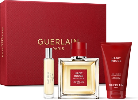 guerlain habit rouge woda toaletowa 10 ml   zestaw  
