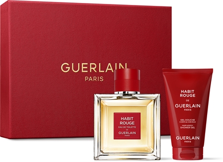 guerlain habit rouge woda perfumowana 100 ml   zestaw  