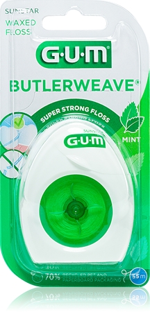 G.U.M Butlerweave gewachste Zahnseide mit Mategeschmack