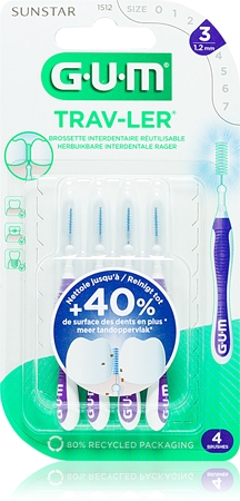 G.U.M Trav-Ler Interdental tarpdančių šepetėliai