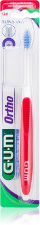G.U.M Ortho 124 brosse à dents pour les utilisateurs d'appareils dentaires fixes soft