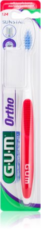 G.U.M Ortho 124 зубна щітка для власників брекет - систем м'яка