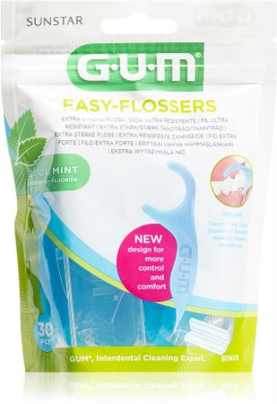 G.U.M Easy Floessers besonders feine dehnbare Zahnseide mit Fluorid und Menthol