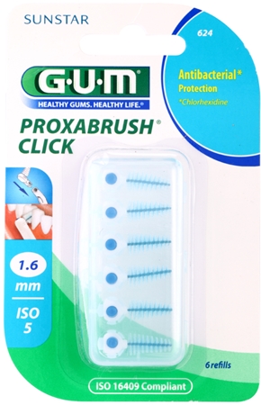 G.U.M Proxabrush Click recambios de cepillos interdentales en blíster 6 uds