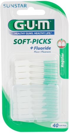 G.U.M Soft-Picks +Fluoride palillos de dientes  regular