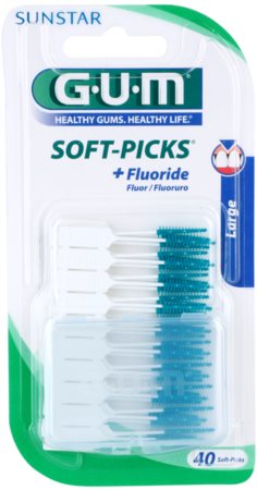 G.U.M Soft-Picks +Fluoride Dentale Tandenstokers  Large