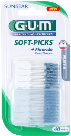 G.U.M Soft-Picks +Fluoride Dentale Tandenstokers  X-Large