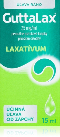 Guttalax Guttalax 7,5mg/ml perorálne kvapky, roztok pri zápche