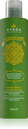 Gyada Cosmetics Hyalurvedic Stimulerande och uppfriskande schampo med hyaluronsyra