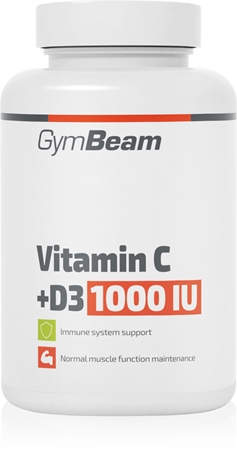 GymBeam Vitamin C + D3 1000 IU tablety s vitamíny