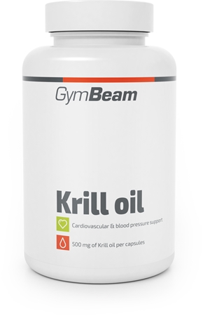 GymBeam Krill Oil Präparat zur Förderung der normalen Funktion des Kreislaufsystems