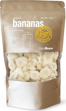 GymBeam Lyofilizovaný banán mrazom sušené ovocie